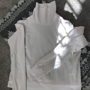 Athleta Mock Turtleneck Cream